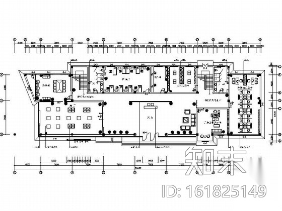 某工业园办公楼室内装修图cad施工图下载【ID:161825149】