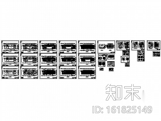 某工业园办公楼室内装修图cad施工图下载【ID:161825149】