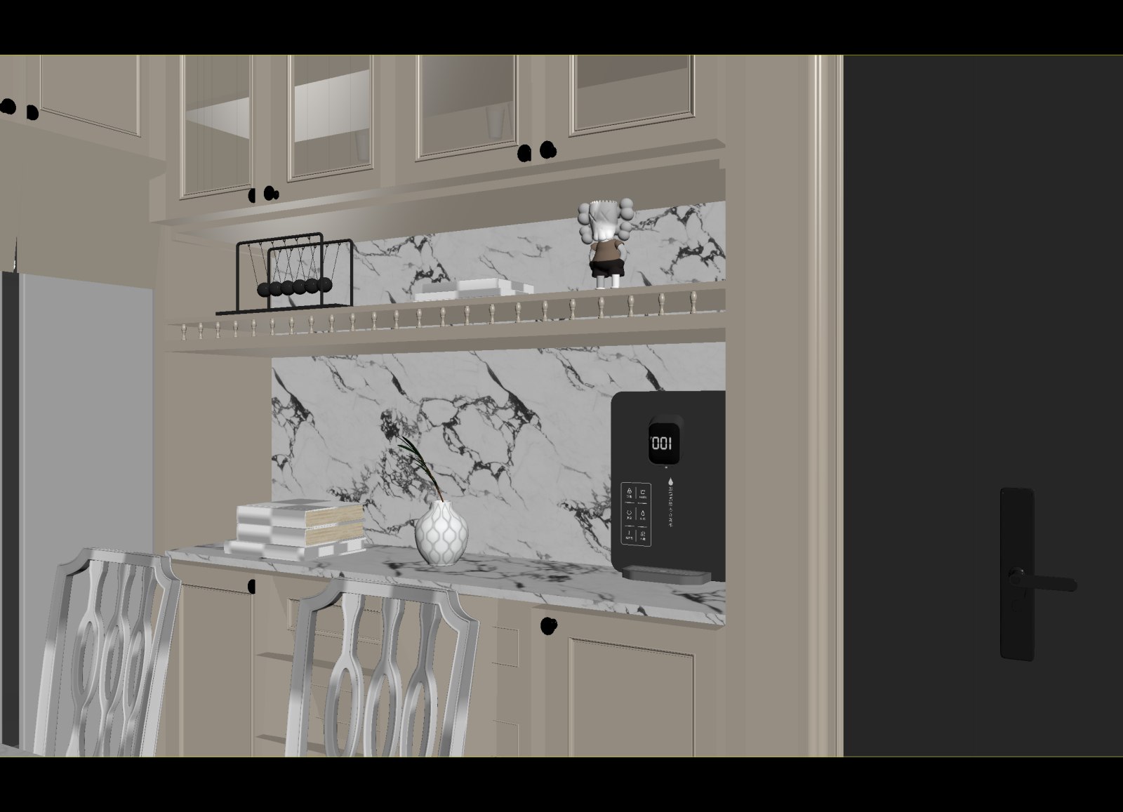 法式玄关3D模型下载【ID:1215100150】