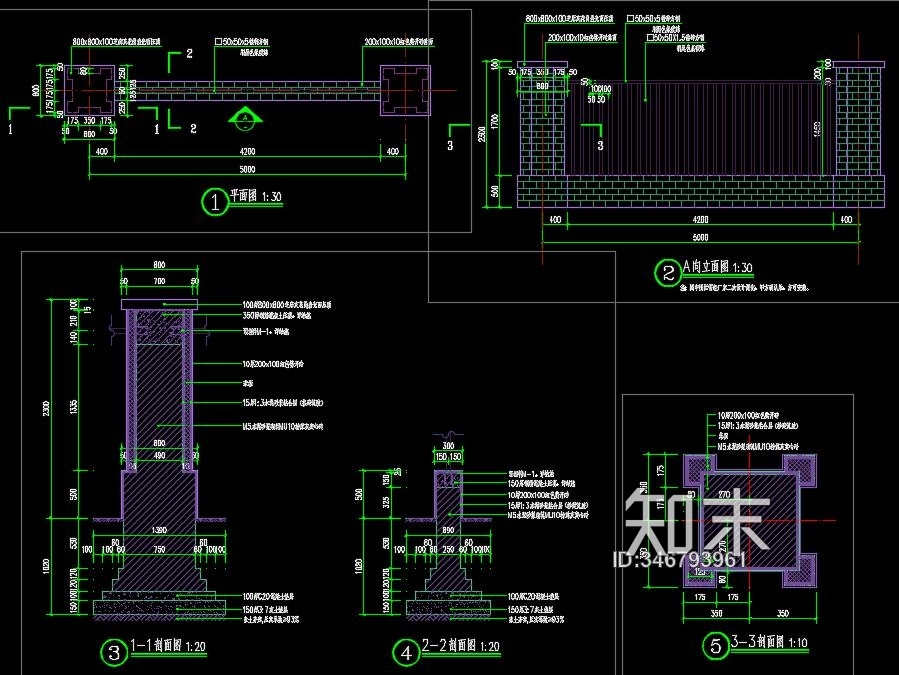 现代简约施工图下载【ID:346793961】