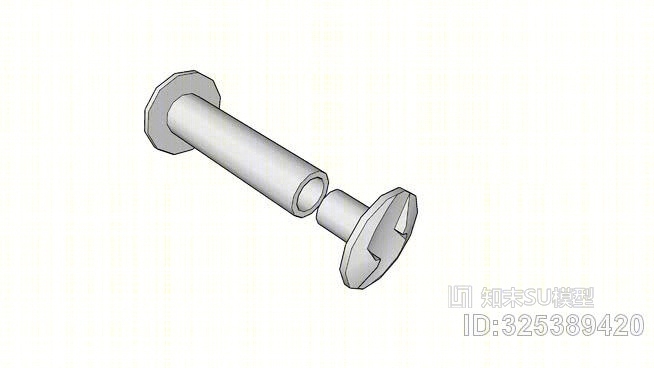 防窜改螺栓SU模型下载【ID:325389420】