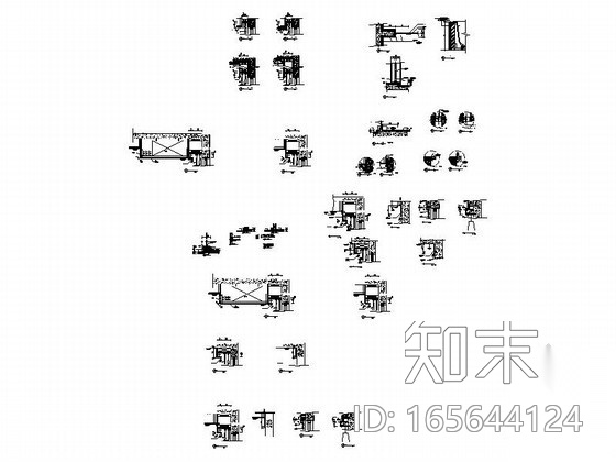 窗帘盒cad施工图下载【ID:165644124】