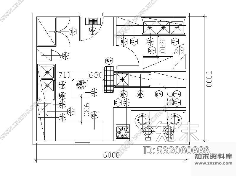 施工图某知名快捷酒店客房装修图施工图下载【ID:532060668】