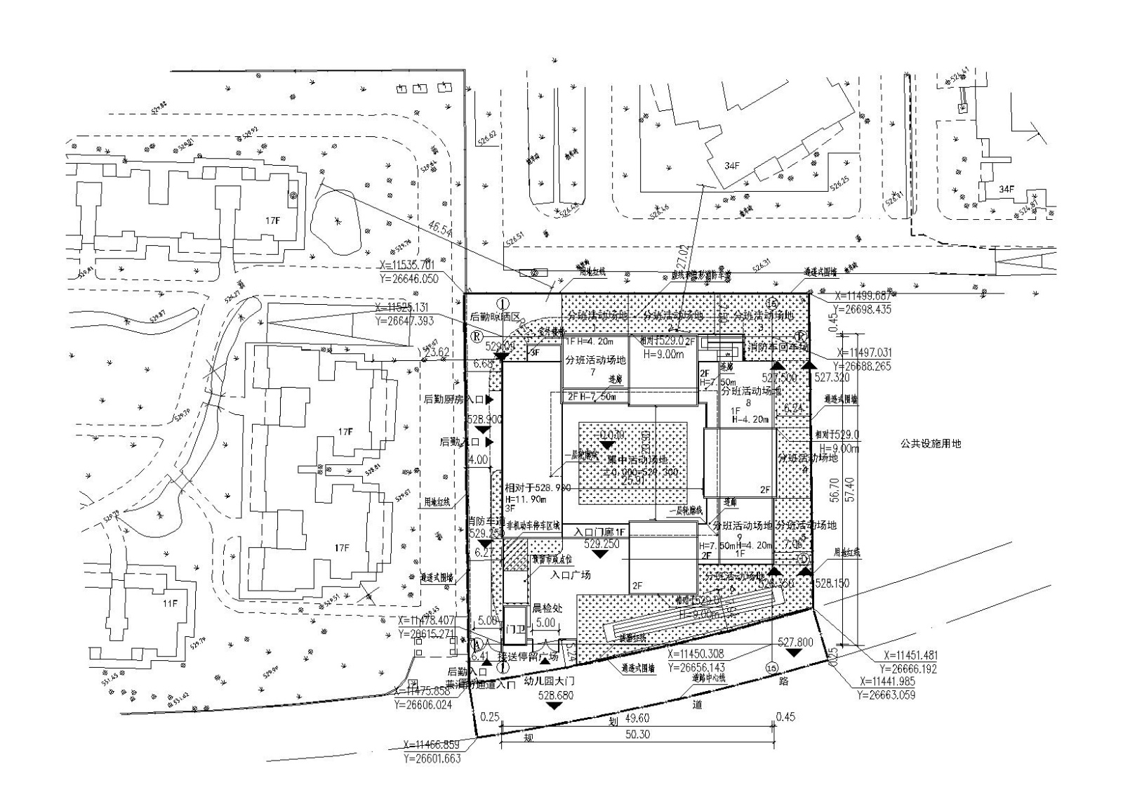 [四川]成都曾家坡幼儿园建筑施工图（CAD+效果图）施工图下载【ID:151539145】