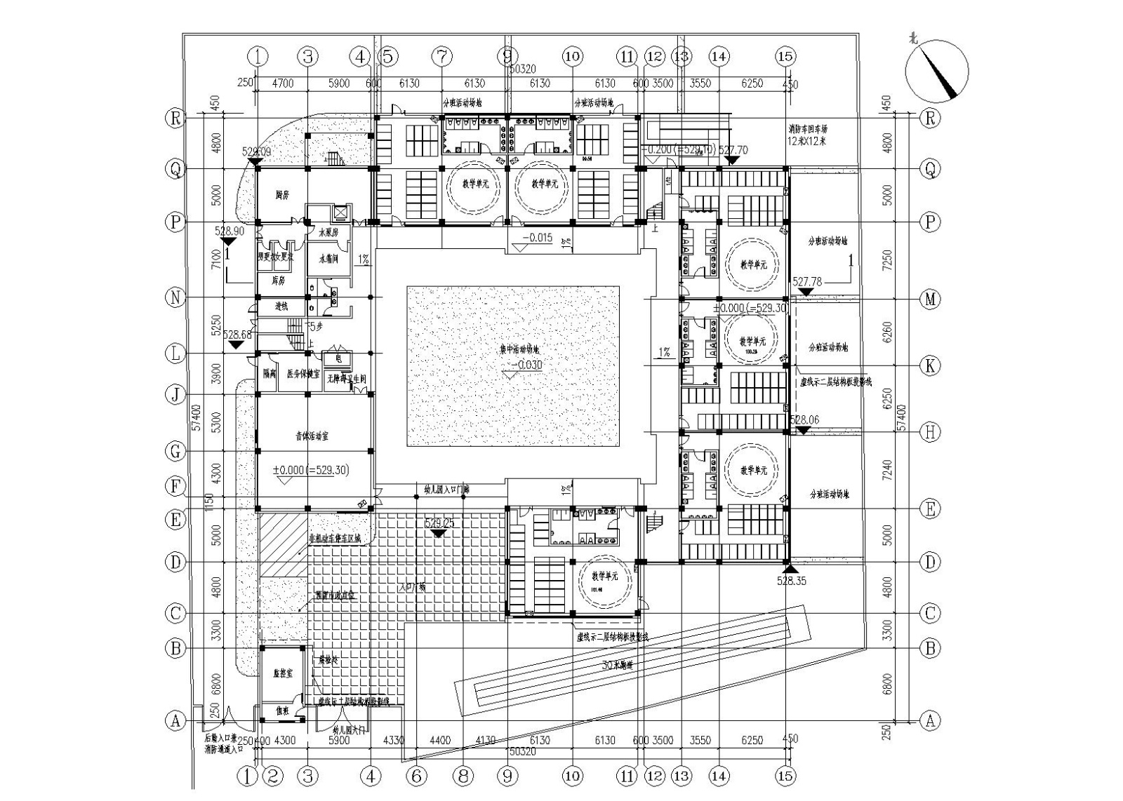 [四川]成都曾家坡幼儿园建筑施工图（CAD+效果图）施工图下载【ID:151539145】