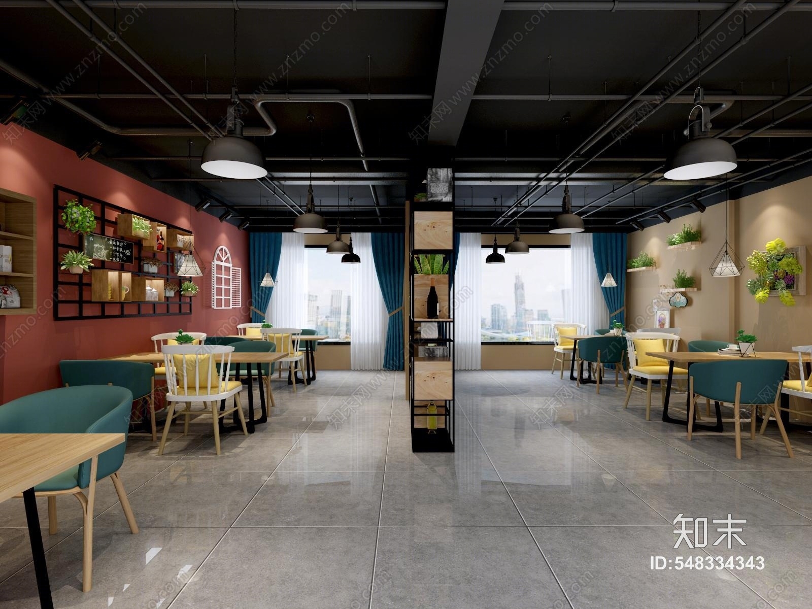 现代超市3D模型下载【ID:548334343】