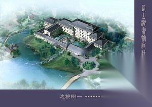 江西西山湖某五星级宾馆建筑方案文及建筑施工图cad施工图下载【ID:151531161】