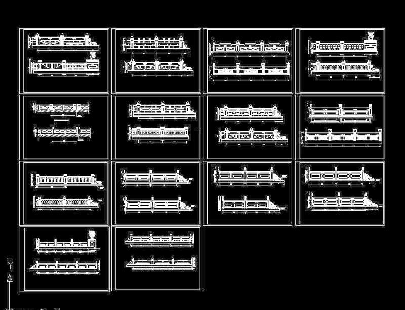 护栏CAD图集施工图下载【ID:149647163】