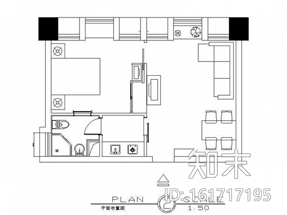 精装单身公寓设计装修图Ⅰ（四套）cad施工图下载【ID:161717195】