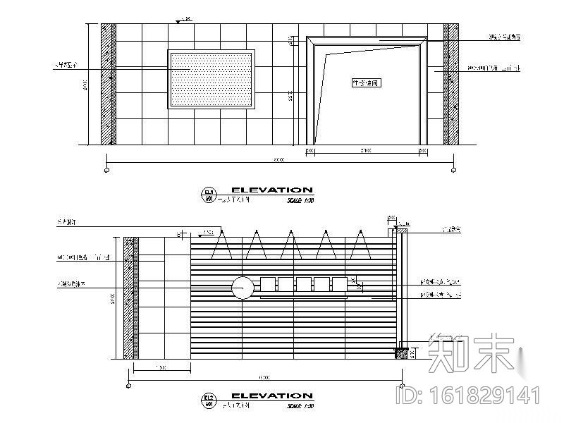[苏州]某总工会办公空间装修图cad施工图下载【ID:161829141】