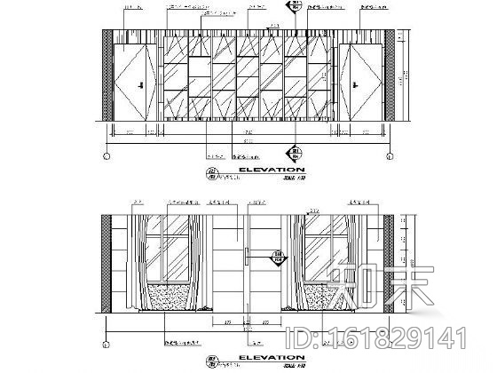 [苏州]某总工会办公空间装修图cad施工图下载【ID:161829141】