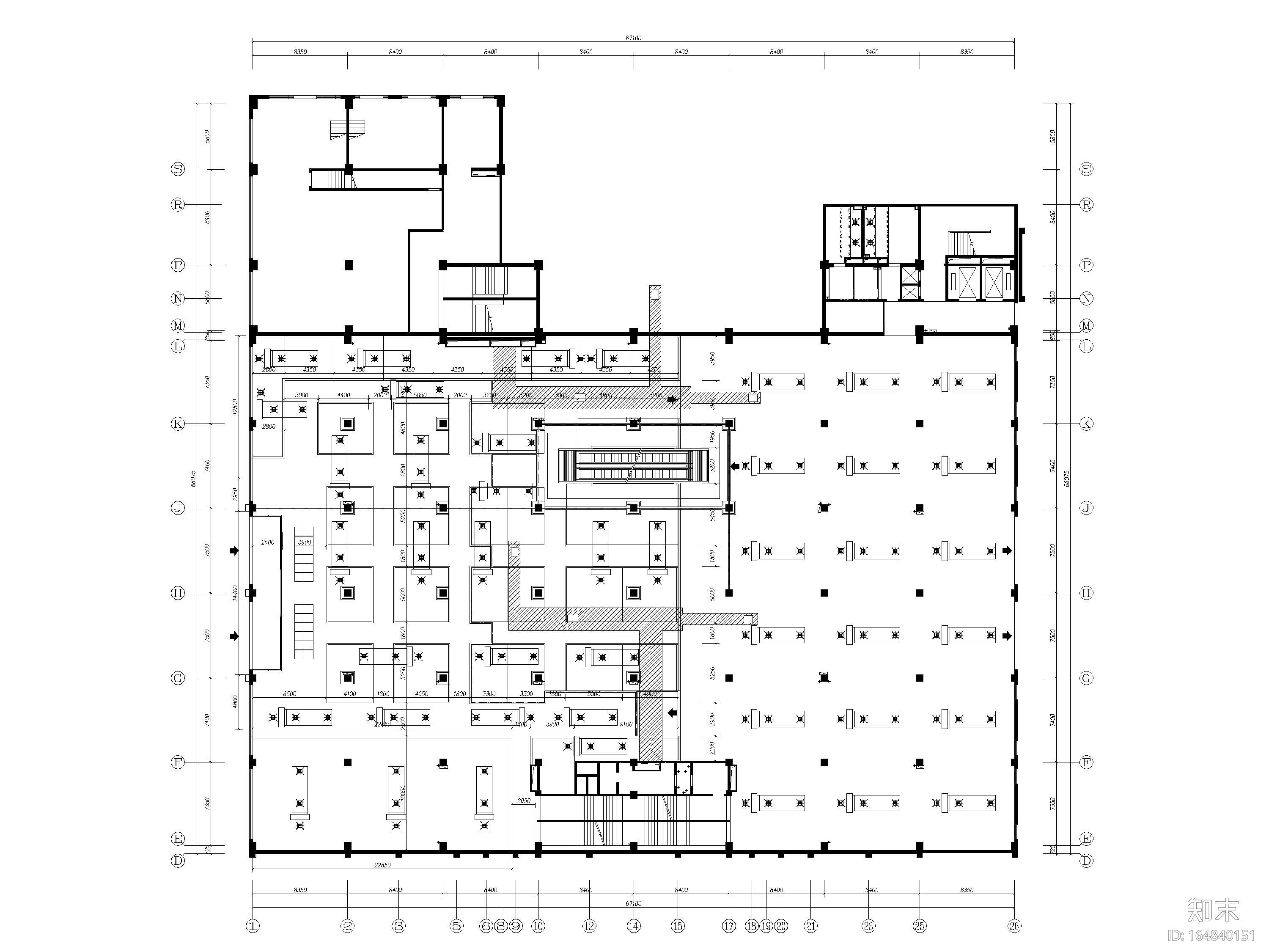 [河北]丰宁商场室内装饰工程施工图+SU模型施工图下载【ID:164840151】