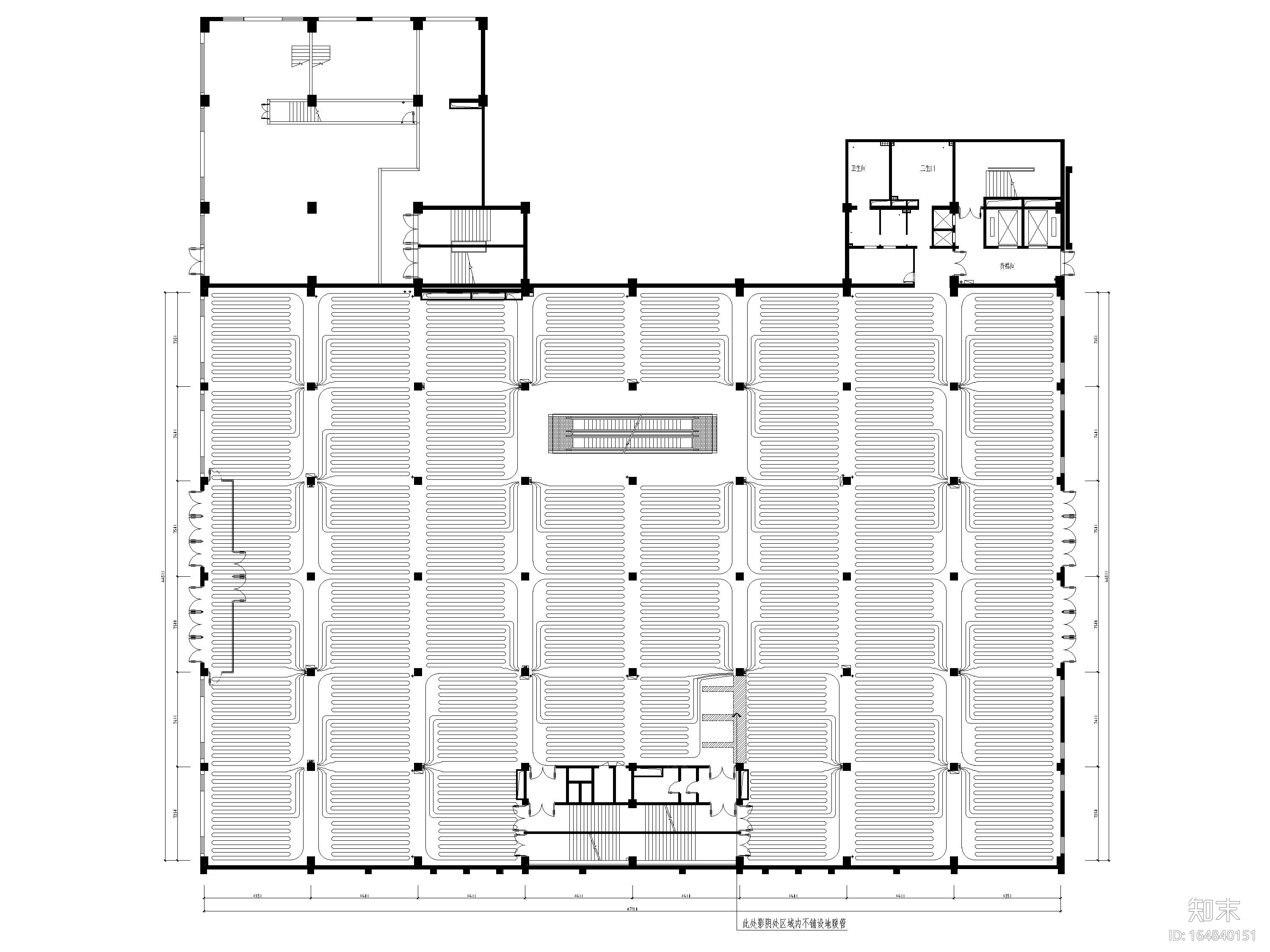 [河北]丰宁商场室内装饰工程施工图+SU模型施工图下载【ID:164840151】