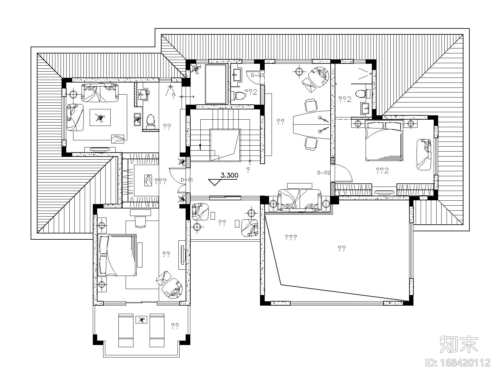 [四川]成都高山流水住宅装修施工图cad施工图下载【ID:168420112】