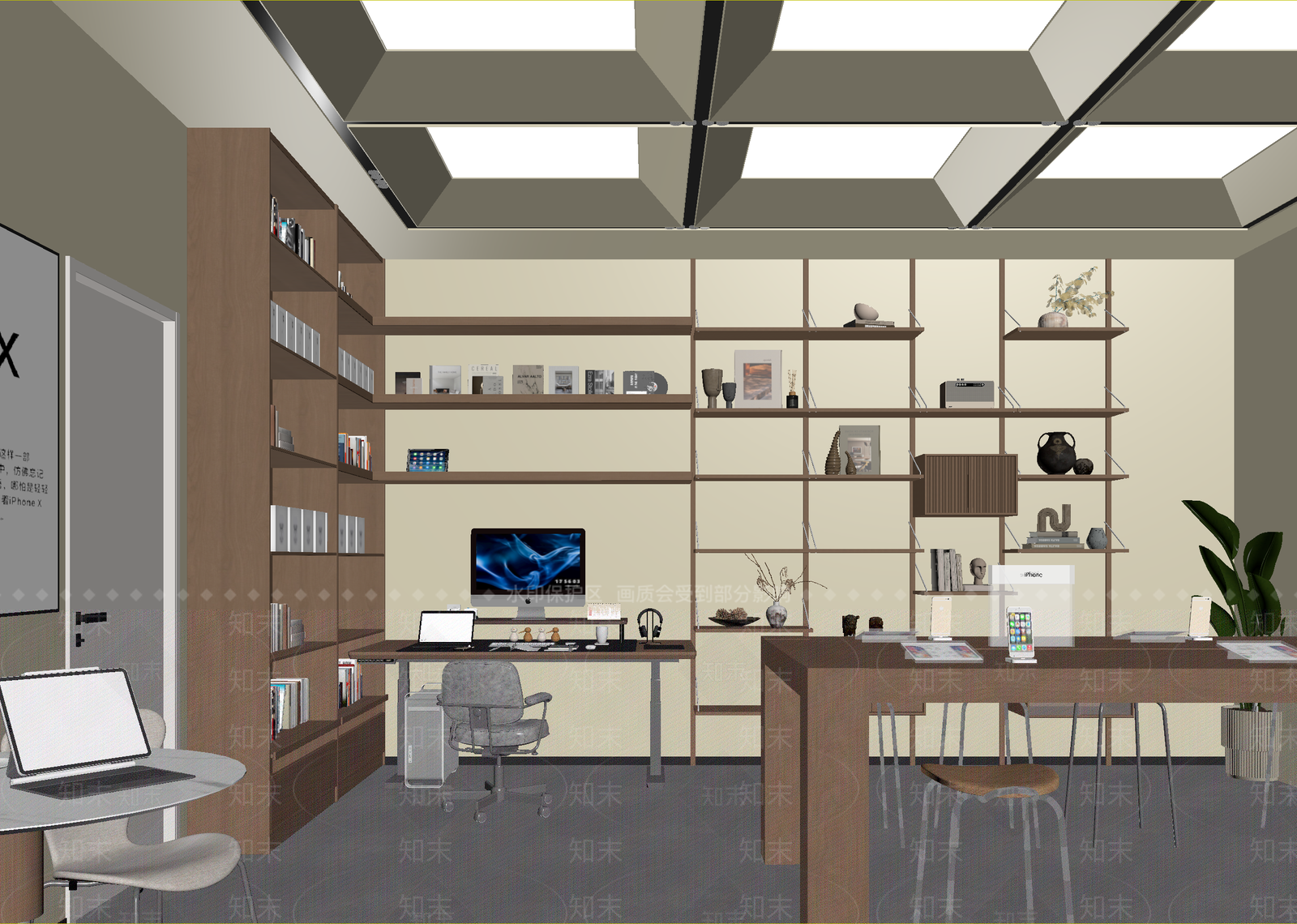 现代办公室3D模型下载【ID:1215131629】