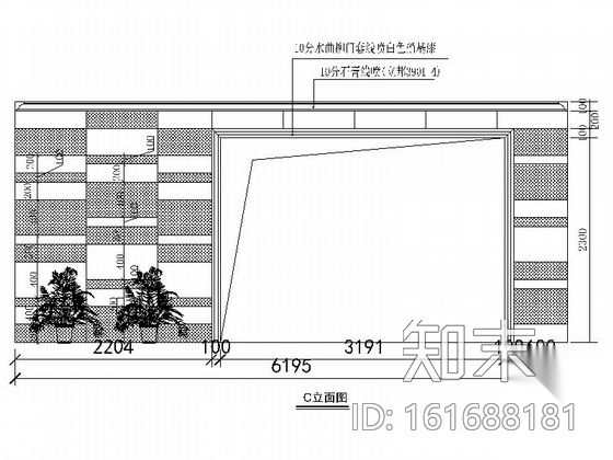 [广东]某名品陶瓷展厅室内装修施工图（含实景）cad施工图下载【ID:161688181】