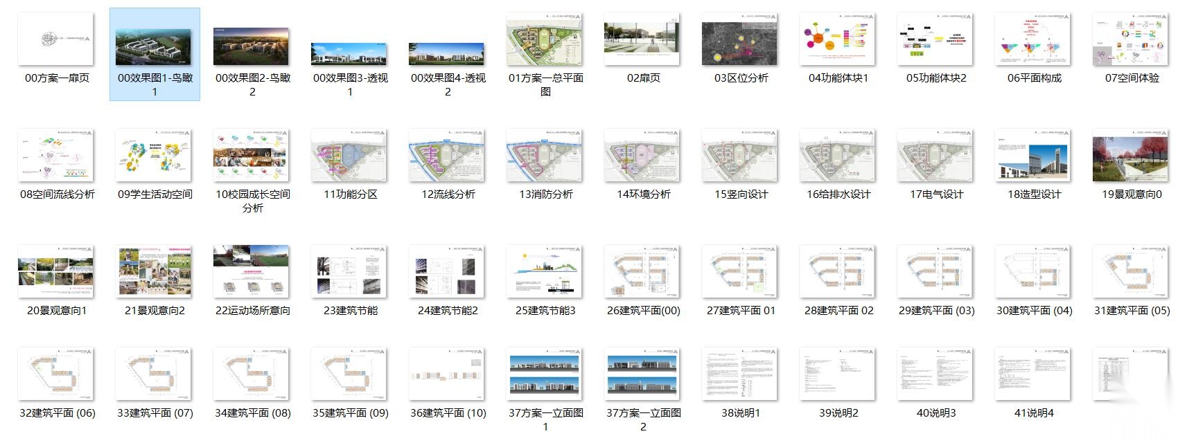 [安徽]淮南洞山中学新校区建筑方案设计文本pdf(48页)）cad施工图下载【ID:166429159】