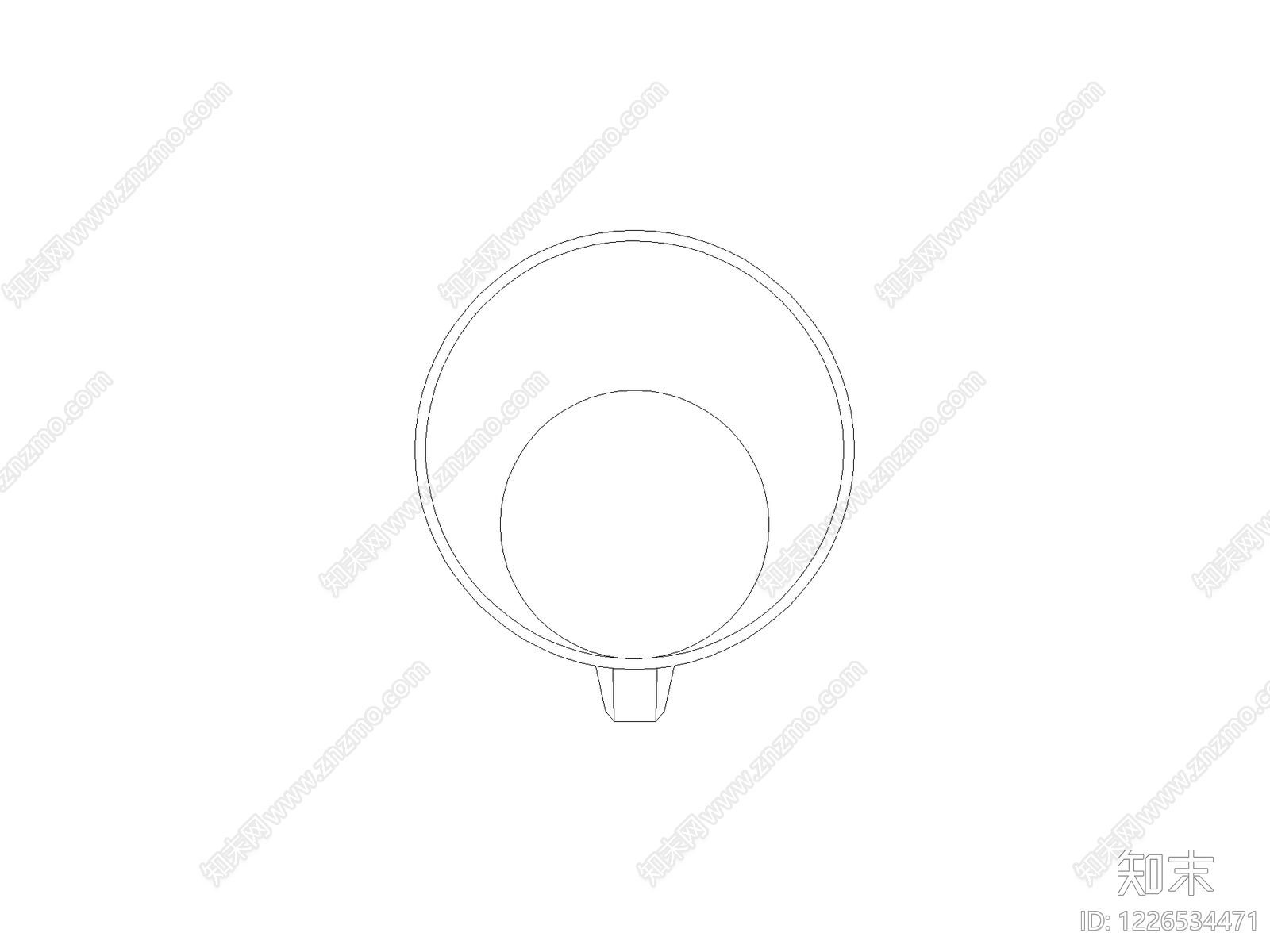 工装设计平立面常用图块cad施工图下载【ID:1226534471】