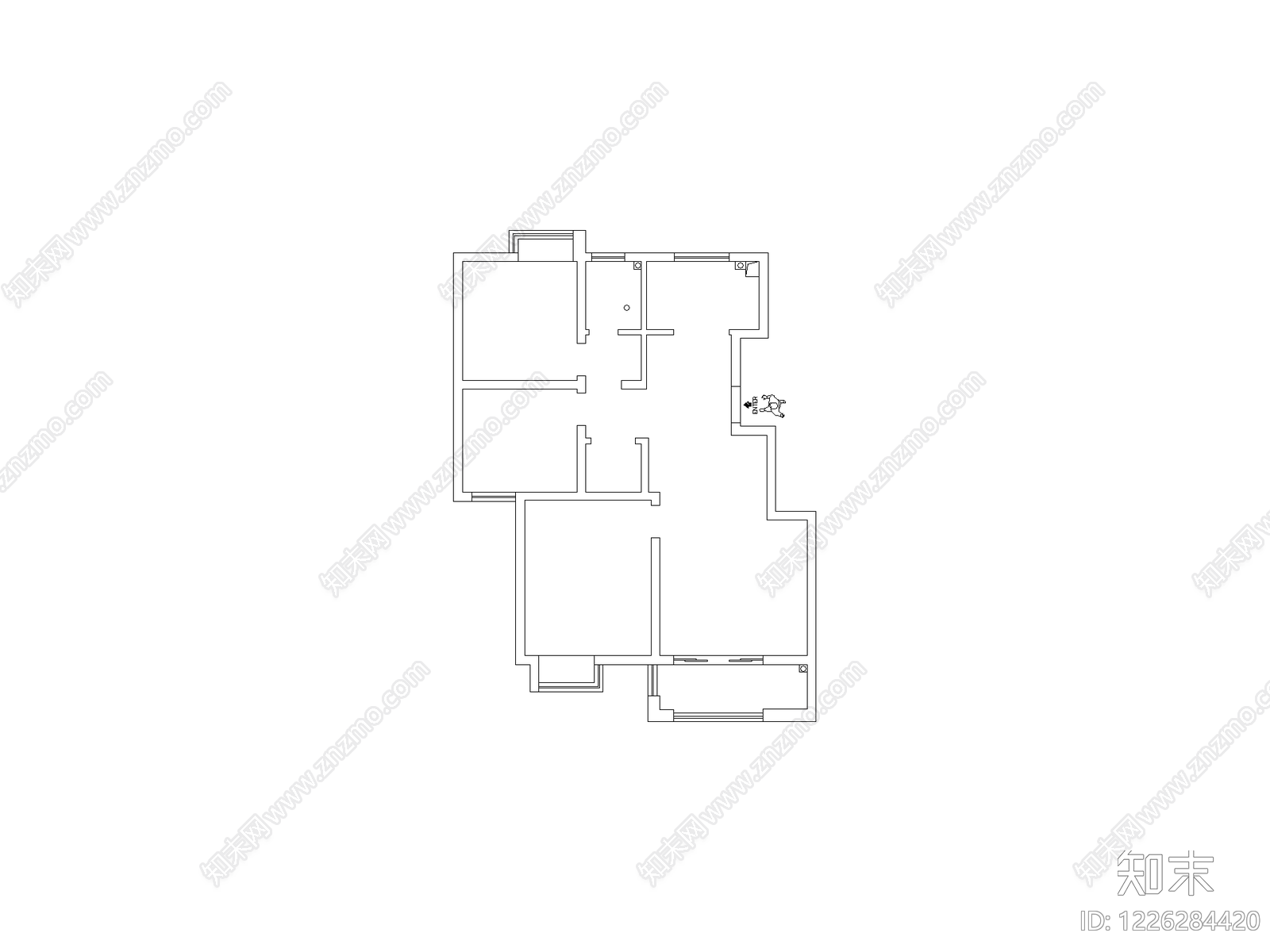 现代桌子CAD图纸