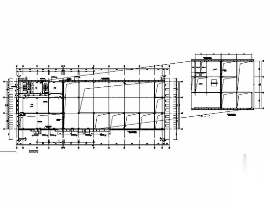 [四川]现代风格县城汽车站建筑施工图（含配套建筑）cad施工图下载【ID:164867151】