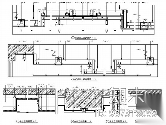 [南京]秦淮河畔国防科技生产基地现代风格办公楼装修施工...cad施工图下载【ID:967316039】