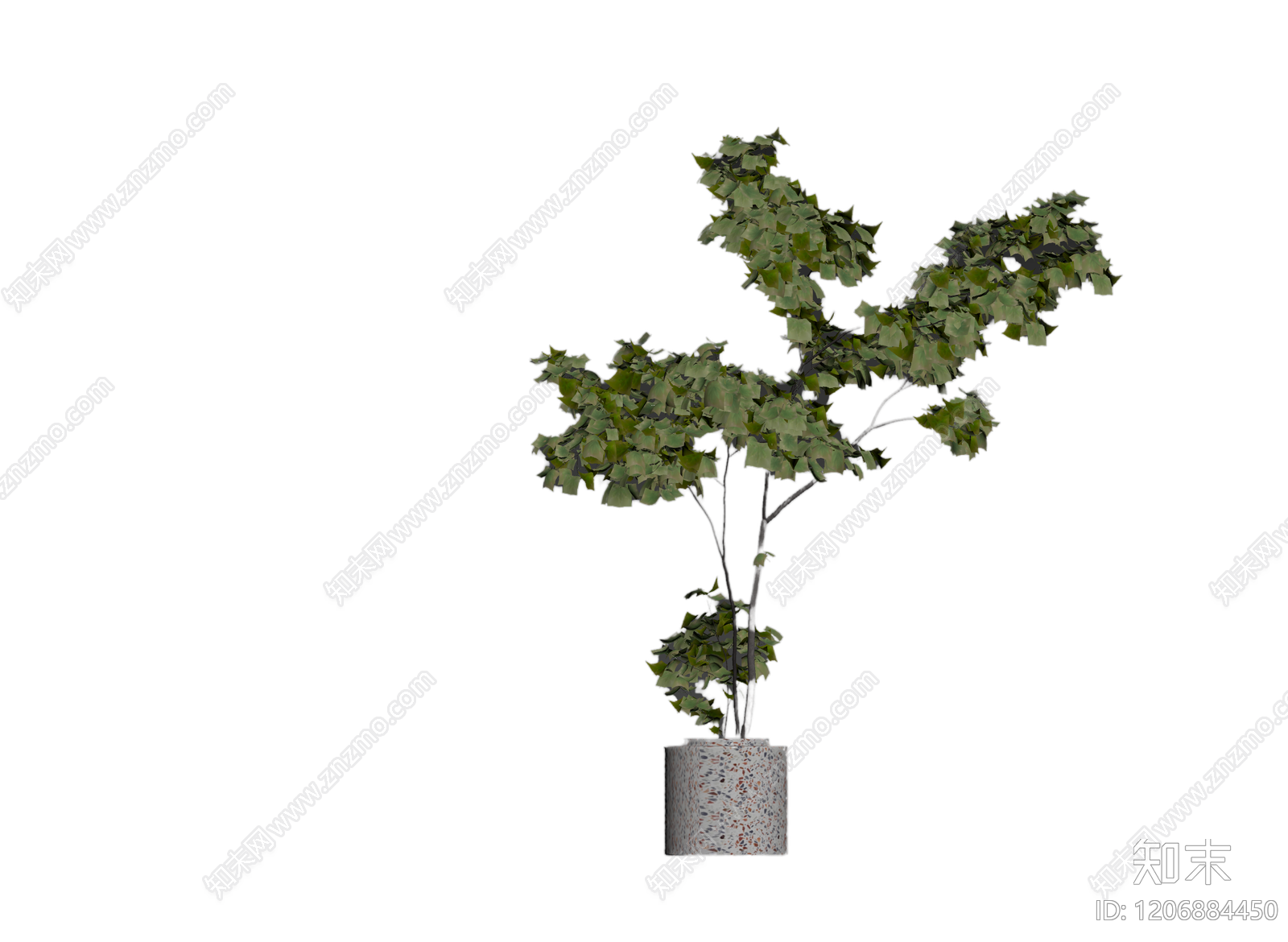 盆栽绿植3D模型下载【ID:1206884450】