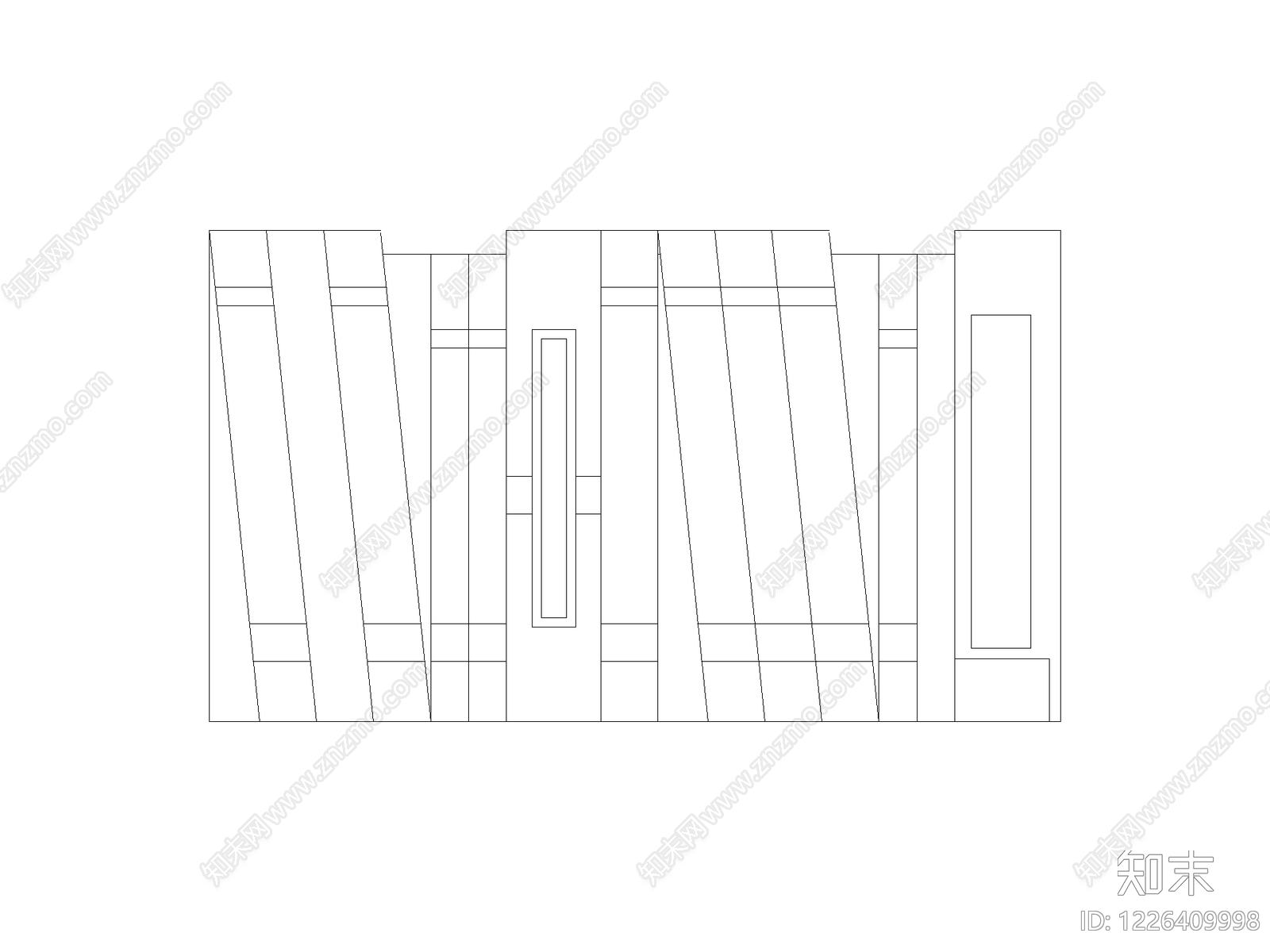 背景墙cad施工图下载【ID:1226409998】