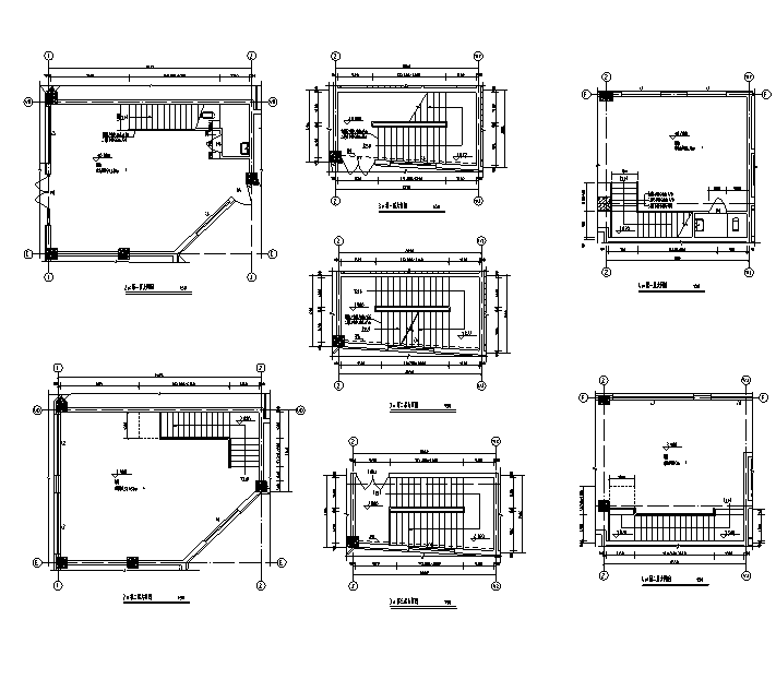 [北京]三层中式风格商业办公综合体建筑施工图cad施工图下载【ID:166428158】