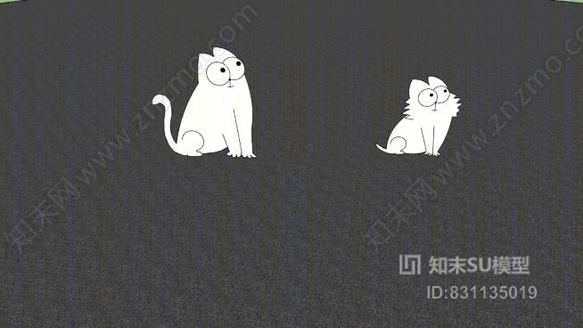 西蒙猫的性格SU模型下载【ID:831135019】