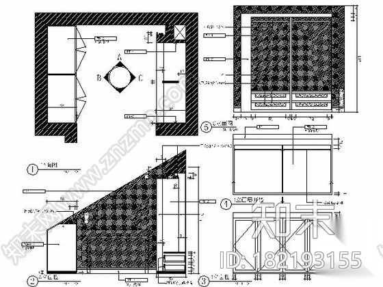 [江苏]经典华丽复式楼施工图（含效果）cad施工图下载【ID:182193155】