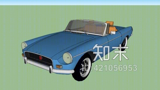 MGMB敞篷跑车SU模型下载【ID:421056953】