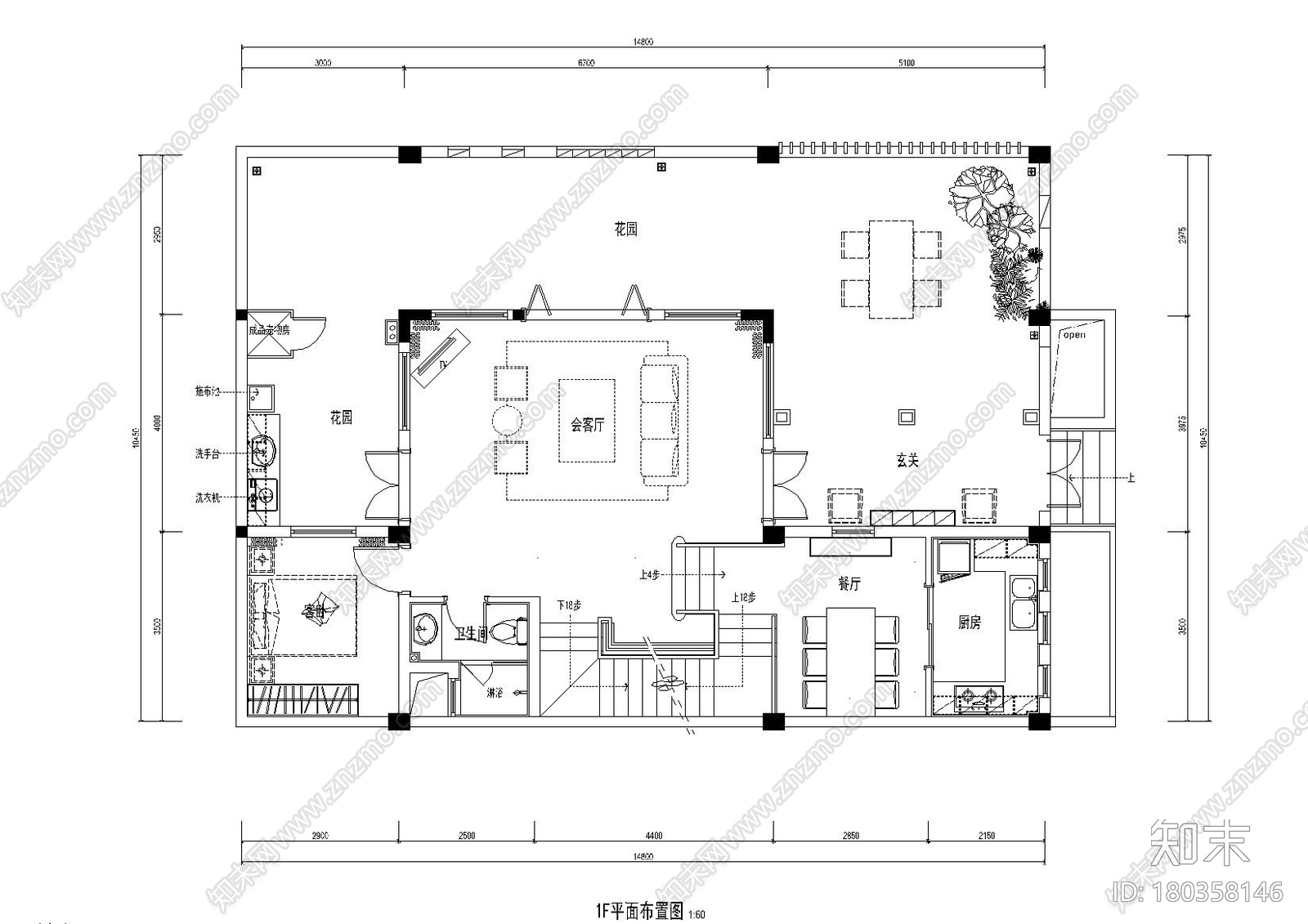 [四川]成都450㎡四层别墅施工图_附效果图施工图下载【ID:180358146】