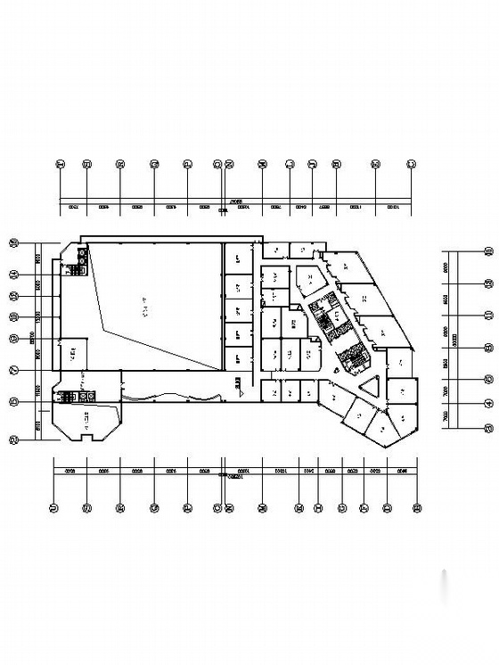 [广东]21层现代风格国际酒店建筑设计方案图cad施工图下载【ID:166329194】