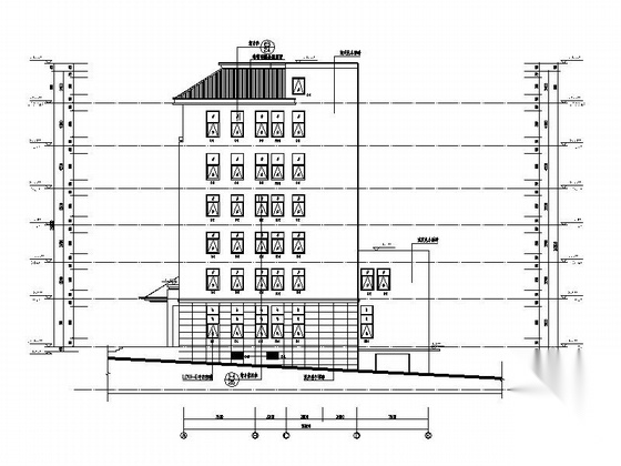 [湖北]7层现代风格中医院综合楼建筑施工图（知名设计院...施工图下载【ID:166208162】