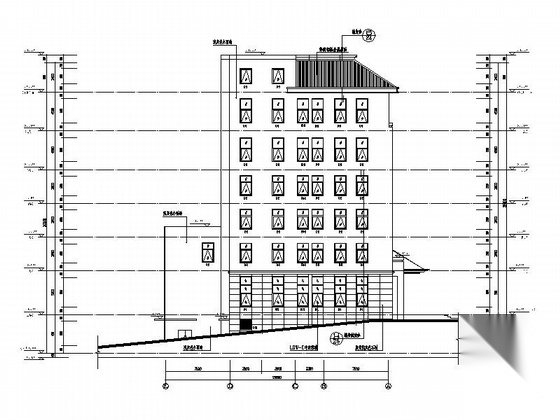 [湖北]7层现代风格中医院综合楼建筑施工图（知名设计院...施工图下载【ID:166208162】