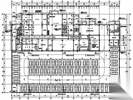 [湖北]7层现代风格中医院综合楼建筑施工图（知名设计院...施工图下载【ID:166208162】