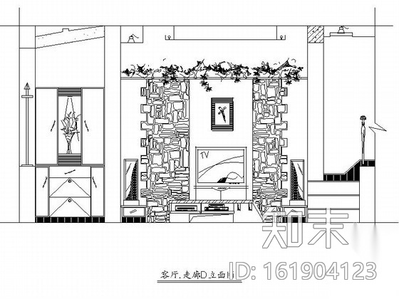 家装立面CAD图块施工图下载【ID:161904123】