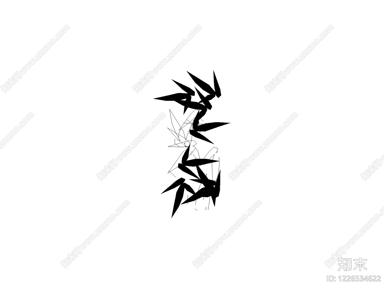 现代绿植CAD图纸