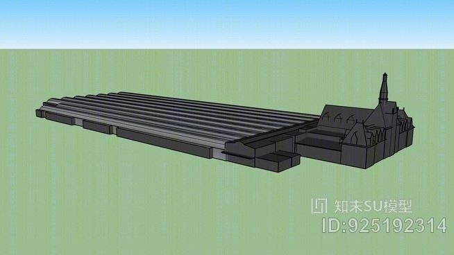 新泽西枢纽中央铁路SU模型下载【ID:925192314】