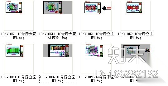 外商俱乐部10号包间室内装修图cad施工图下载【ID:166292132】