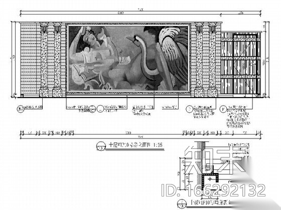 外商俱乐部10号包间室内装修图cad施工图下载【ID:166292132】