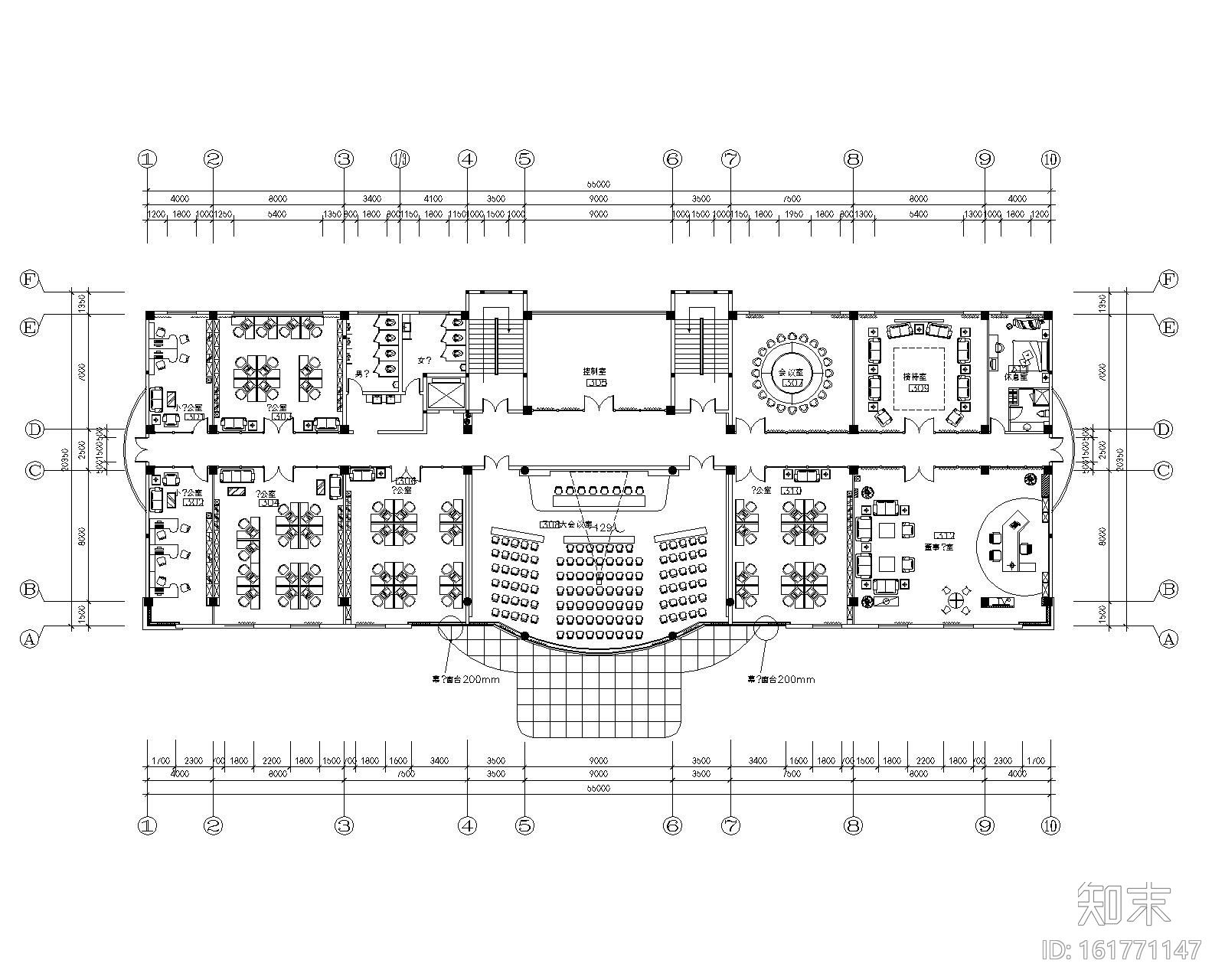 镇江市申力新型材料有限公司办公楼装饰设计施工图cad施工图下载【ID:161771147】