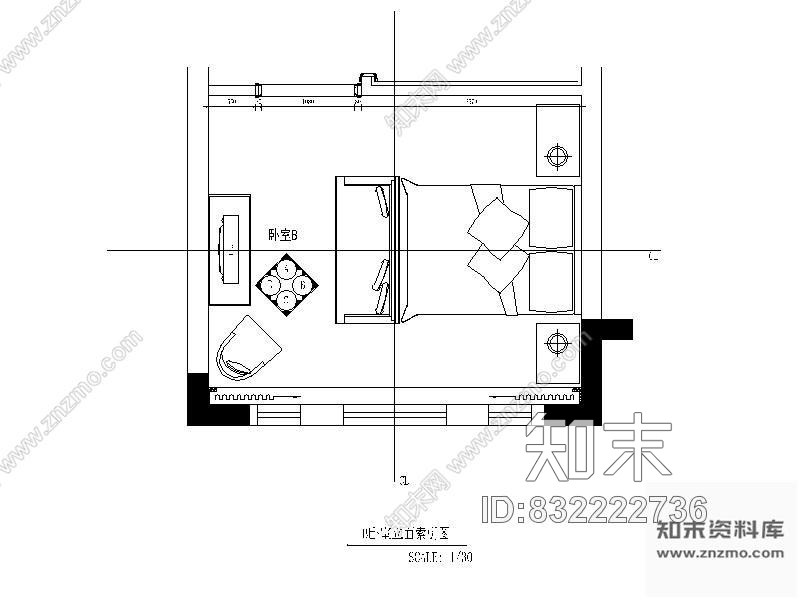 图块/节点某别墅卧室全套装修详图cad施工图下载【ID:832222736】