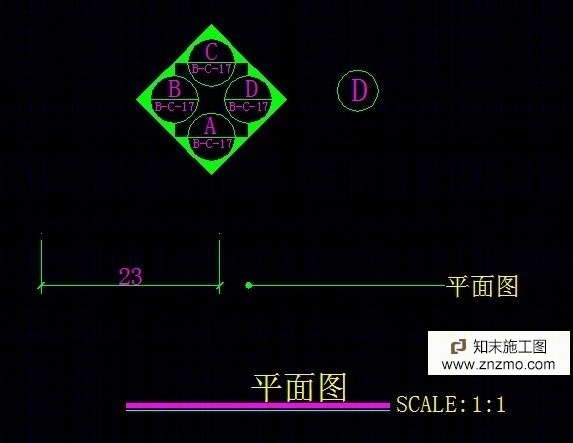 CAD画图比例专用1:1cad施工图下载【ID:26936213】