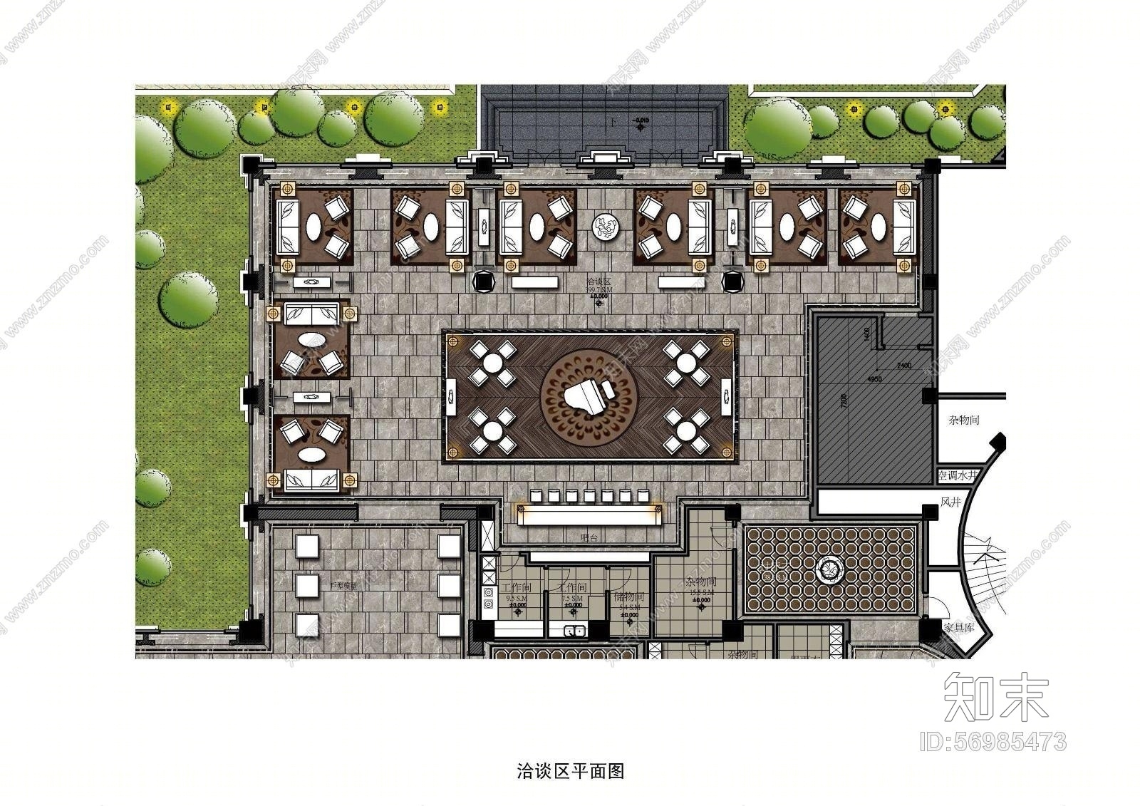 成都崇州某销售中心别墅样板房方案+会所(CAD施工图纸)cad施工图下载【ID:56985473】