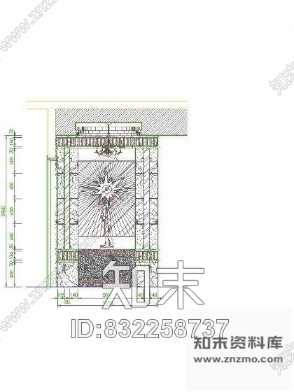 图块/节点玄关立面cad施工图下载【ID:832258737】