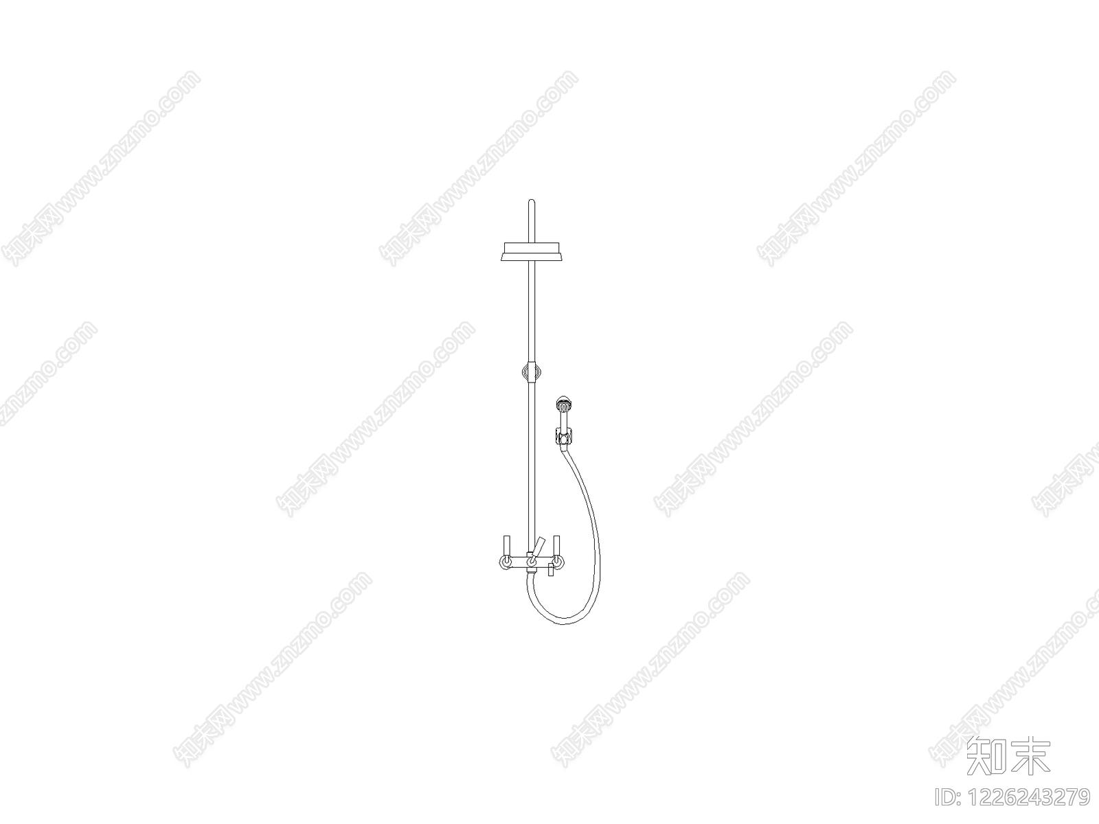 卫浴设施cad施工图下载【ID:1226243279】