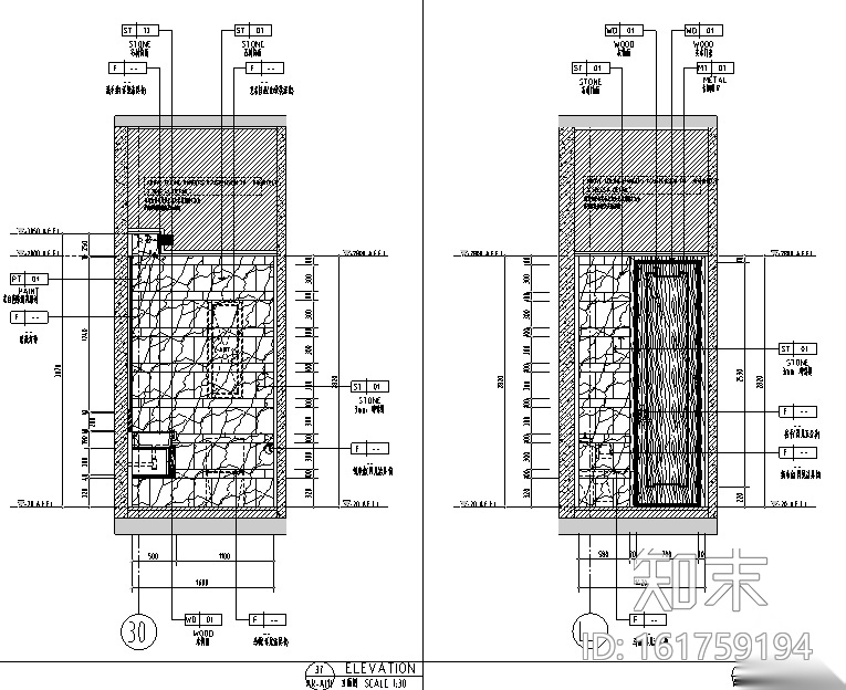 河源东江新中式风格别墅设计施工图（附效果图）cad施工图下载【ID:161759194】