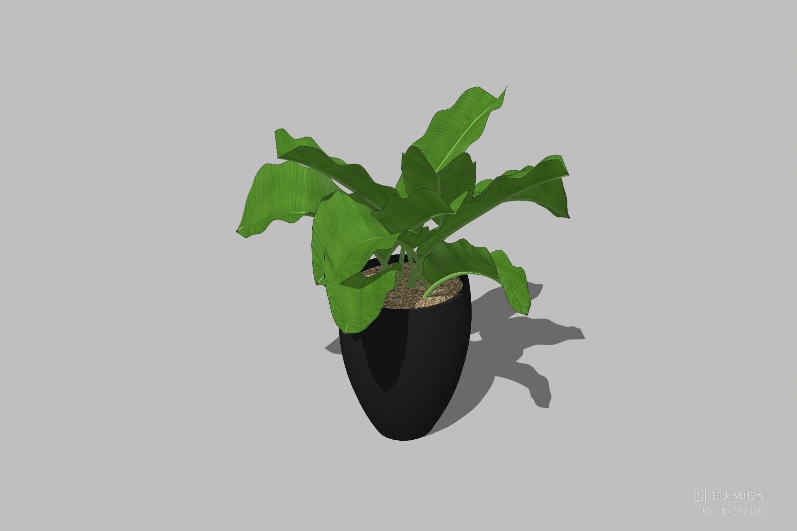 精品免费盆栽SU模型下载【ID:117792880】