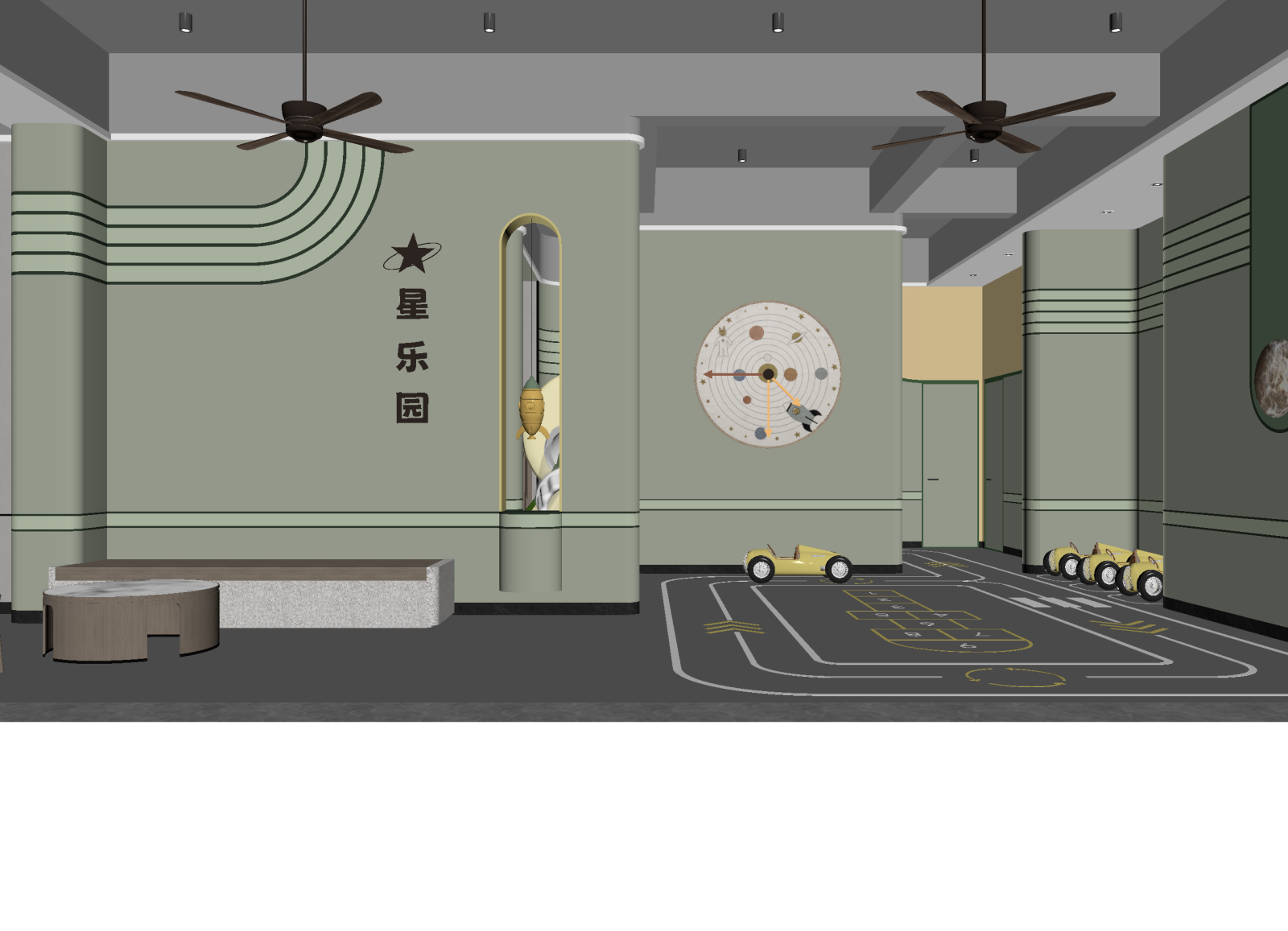 现代儿童乐园3D模型下载【ID:1214949215】